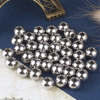 #ad OD 3mm 10mm Solid Stainless Steel Through Hole Balls Smooth Drilling Steel Balls $43.12