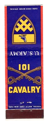#ad Matchbook: U.S. Army 101st Cavalry Regiment $12.95