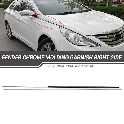 #ad For Hyundai Sonata 2011 2014 Front Passenger Side Fender Garnish Chrome Molding $12.90