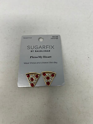 #ad Sugarfix By Baublebar Pizza My Heart Earrings $10.19