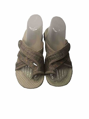 #ad Skechers Outdoor Lifestyle Beige 8 Toe Loop Sandals Slide On $24.95