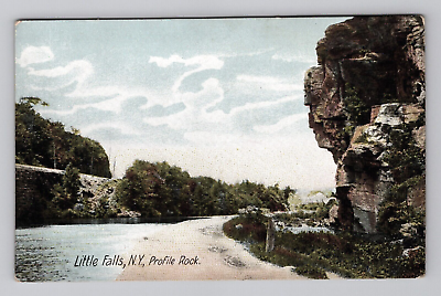 #ad Postcard 1900s NY Profile Rock Sandy Beach Nature View Little Falls New York $9.95