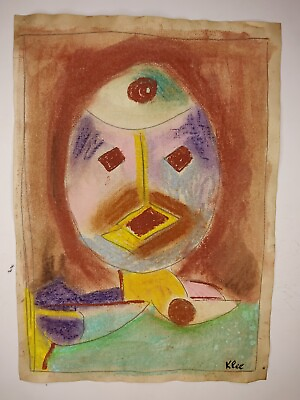 #ad Paul Klee Painting Drawing Vintage Sketch Paper Signed Stamped $99.98