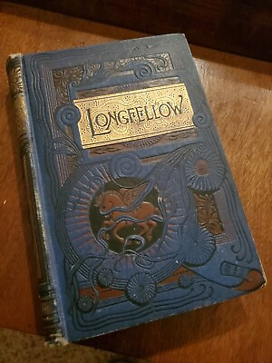 #ad Henry Longfellow Book Of Poetry. Poems. Vintage Book $65.00