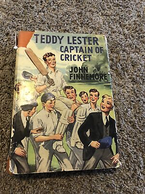 #ad TEDDY LESTER Captain of Cricket John Finnemore Hardcover DJ 1949 Teen Vintage $42.77