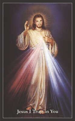 #ad Divine Mercy Laminated Prayer Card Jesus I Trust in You 3x5 inches 3 pack $12.95
