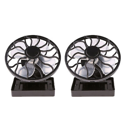 #ad 2x Solar Power Portable Fan Clip on Cooler Travel Fan Outdoor Camping Hiking $14.99
