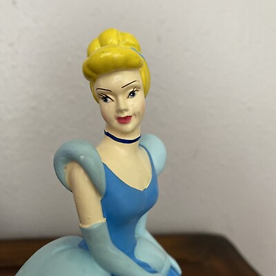 #ad Cinderella Disney Princess Coin Bank Piggy Bank Figure Collectible $18.99