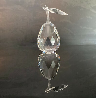 #ad 5 Swarovski Crystal Pear MIB w COA $300.00