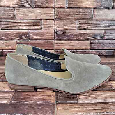 #ad Sebago Hutton Handcrafted Suede Taupe Slip On B435211 Womens Size 8.5 Flats $34.95