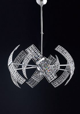 #ad Modern Chandelier With Crystals A 6 Lights Lgt Satellite sp6 $1018.39