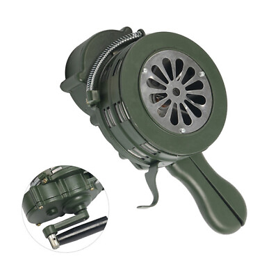 #ad Hand Crank Portable Metal Alarm Siren Loud 110±2dB Mount Metal Alarm Siren $39.99