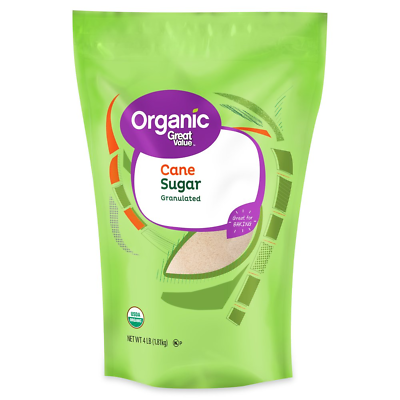 #ad Great Value Organic Granulated Cane Sugar 4 Lbs $8.88