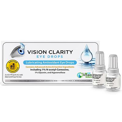 #ad Vision Clarity Eye Drops 2 Bottles $34.95