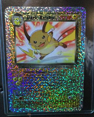 #ad 2002 Rare Pokemon Box Topper Card Holo Dark Raichu $1500.00