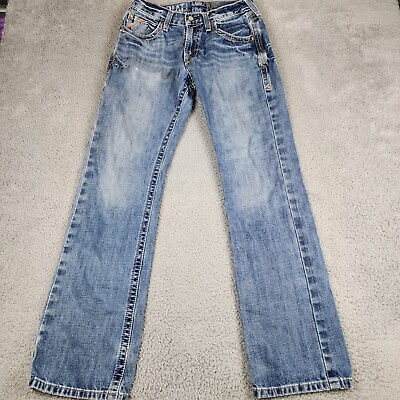 #ad Ariat Jeans Mens 30x34 Blue M5 Western Work Wear Slim Straight $31.99