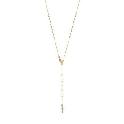 #ad Ladies Gold Rosary Necklace Yellow Gold $297.97