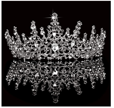 #ad Silver Tiara and Crown for Women Crystal Queen Crowns Rhinestone Princess Tiaras $14.44