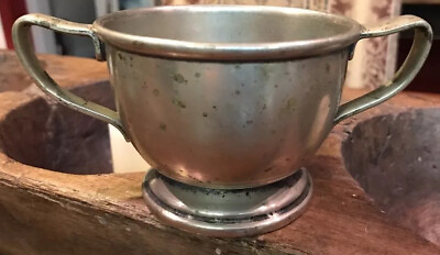 #ad OLD THORNER BROTHERS Nickel Silver SUGAR BOWL Marked quot;Hospital Propertyquot; $19.99