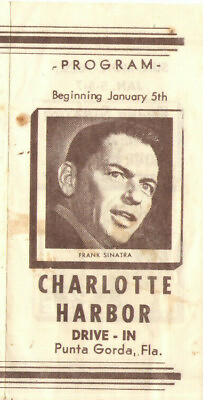 #ad VTG 1964 FRANK SINATRA DRIVE IN MOVIE THEATER FLYER PROGRAM COME BLOW YOUR HORN $27.99
