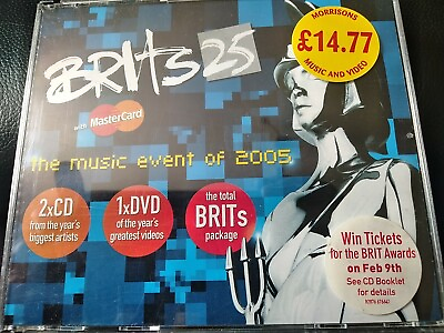 #ad Various Brits 25 Album. The Music Event Of 2005 2CD DVD Compilation 2005 GBP 5.19