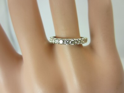 #ad #ad 14k White Gold Diamond Ring Wedding Band 0.40 ct TW $425.00