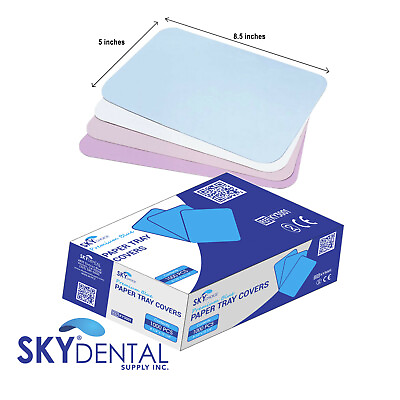 #ad Dental Paper Tray Cover Size B C F White Blue Pink Green Lavender Yellow $84.99