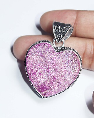 #ad Titanium Druzy Gemstone Handmade Fashion Jewelry Pendent S1.5quot; A9802 $8.99