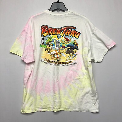 #ad Brew Thru OBX The Outer Banks Adult T Shirt Tee Size XXL 2XL Cotton M130 29 $17.99