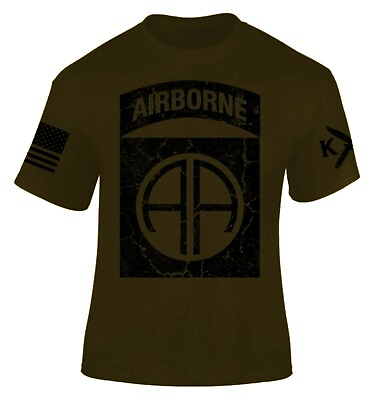 #ad 82nd Airborne Division T shirt I Patriot I Paratrooper I Veteran I All American $24.00