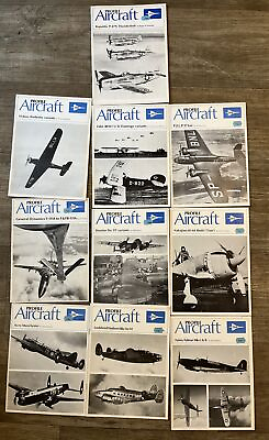 #ad vintage Profile Aircraft Booklets Lot of 10 War Plane Reference $49.99