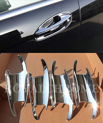 #ad US STOCK x4 CHROME Door Handle Bucket Cup Covers for Mercedes Benz W221 S Class $39.89