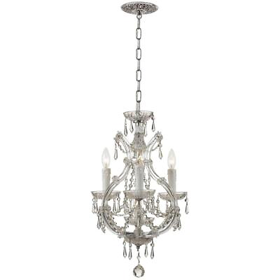 #ad Crystorama 4473 CH CL MWP Maria Theresa Chandelier Polished Chrome $289.80