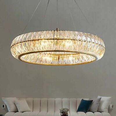 #ad #ad Crystal Chandeliers Lighting Modern 8 Lights Luxury Pumpkin Ceiling Fixtures $260.30