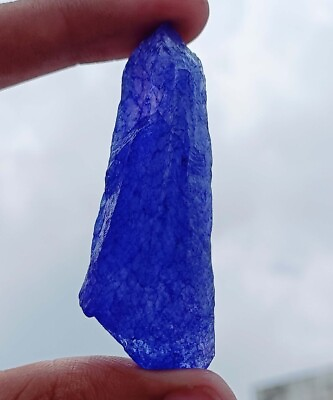 #ad Natural AAA Quality Earth Mined 46 Ct Uncut Shape Blue Tanzanite Gemstone Rough $7.53