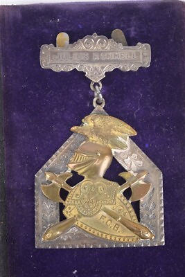 #ad 1944 Knights Pythias Past Chancellor Jewel Sterling Silver Lodge 69 ID#x27;d Rommell $185.00