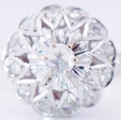 #ad Antique Art Deco Ladies Ring Carl Bucherer 18k White Gold Diamonds c1930#x27;s $2871.00