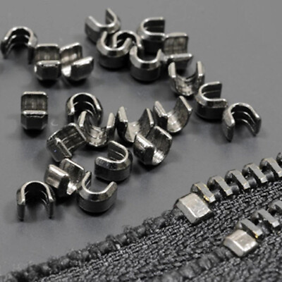 #ad 10Pcs 3# 5# 8# Metal Zipper Up Stopper DIY Repair Clothes Jeans Tailor Supplies $2.80