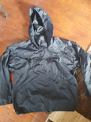 #ad Katharine Hamnett Denim Stop Acid Rain Vtg Anorak windbreaker Jacket sz M L $149.90