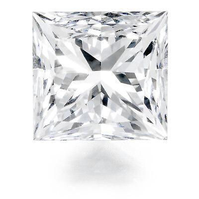 #ad Real Princess Genuine 6MM Forever Brilliant Moissanite = 1.20 Carat Diamond $298.99