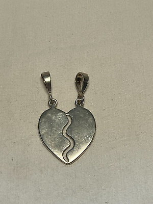 #ad Ladies Sterling Silver 925 Heart Charm Pendant $44.79