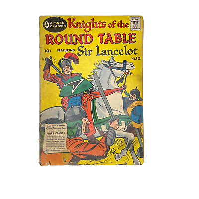 #ad KNIGHTS OF THE ROUND TABLE w SIR LANCELOT # 10 silver age 1957 Pines COMICS $24.96