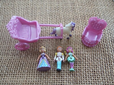 #ad Vintage Blue Box Toys Tiny Dreams Palace Crystal Castle Dollhouse Dolls Figures $19.99