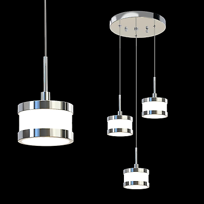 #ad Modern Chrome Pendant Lights Fixture3 Light Adjustable Ceiling Light16W LED Di $72.99