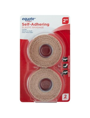 #ad Equate Self Adhering 2quot; Elastic Bandages 2 Count $12.45