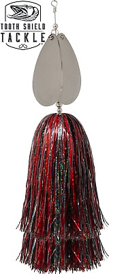 #ad Tooth Shield Tackle 310 Musky Bucktail Muskie Inline Spinner Lava $27.95