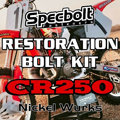 #ad Specbolt Restoration Bolt Kit For Honda CR250 Fasteners Nickel Wurks CR 250 $249.99