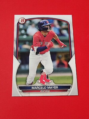 #ad Marcello Mayer 2023 Bowman Paper Base #BP 107 Boston Red Sox $1.50