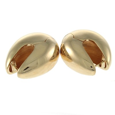 #ad New Pair of 14k Shiny Yellow Gold Designer Earrings $1925.00
