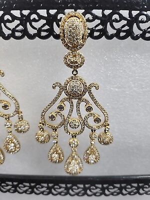 #ad Women’s diamond chandelier wedding earrings $32.00